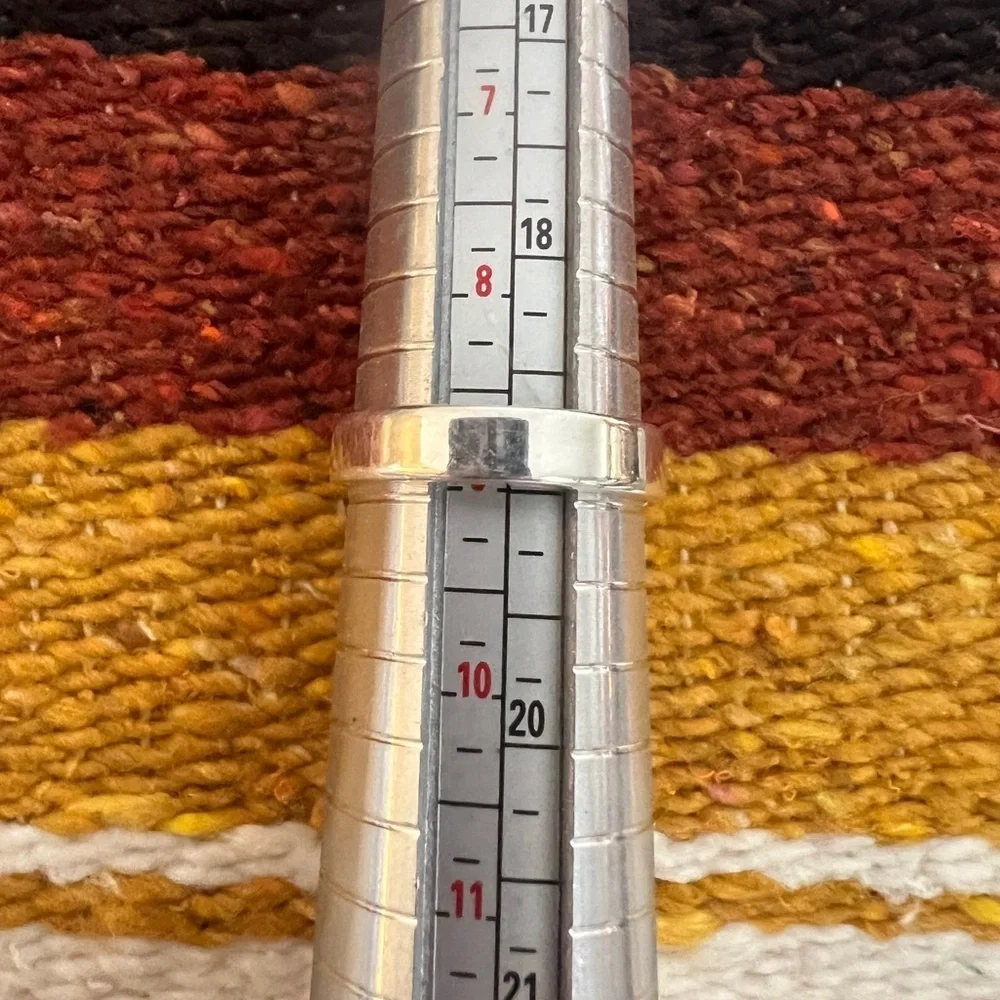 ❤️ Palomino Variscite 925 Navajo Decorative Silverwork Ring 11.2g Adjustable Sz - Picture 10 of 13